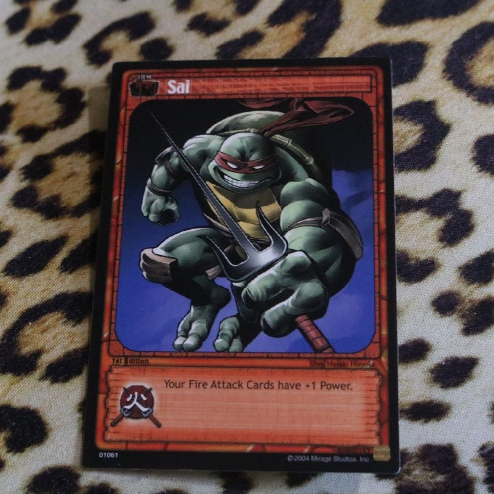 TMNT Sai Trading Card